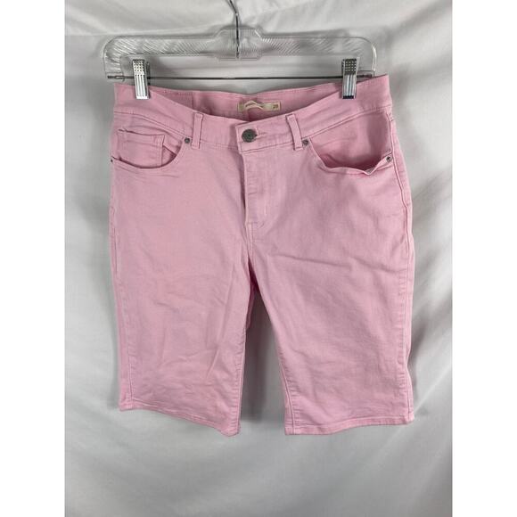 Levis Pink Denim Bermuda Short Size 28 - Picture 2 of 4